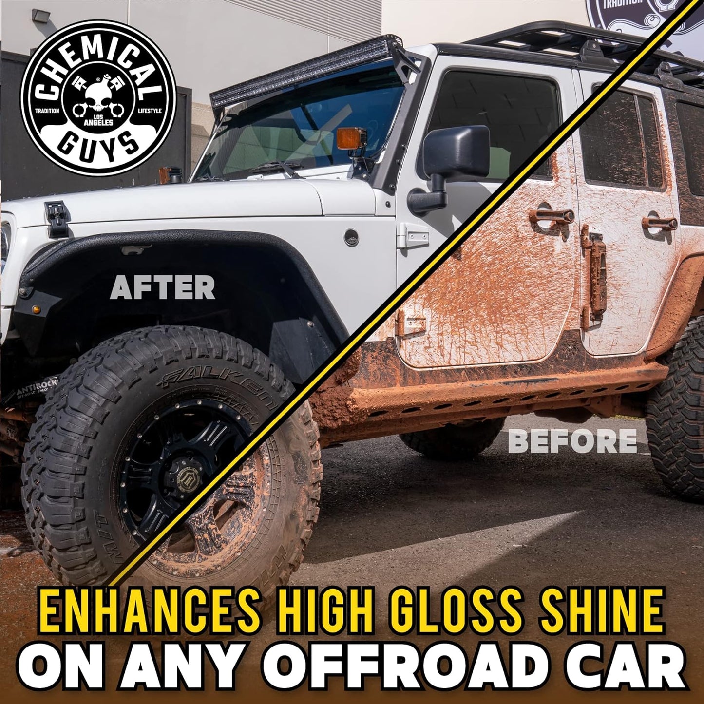 Chemical Guys CWS202 Tough Mudder Foaming Truck, Off Road and ATV and RV Heavy Duty Wash Soap, (Works with Foam Cannons, Foam Guns or Bucket Washes), 128 fl oz (1 Gallon), Lemon Scent