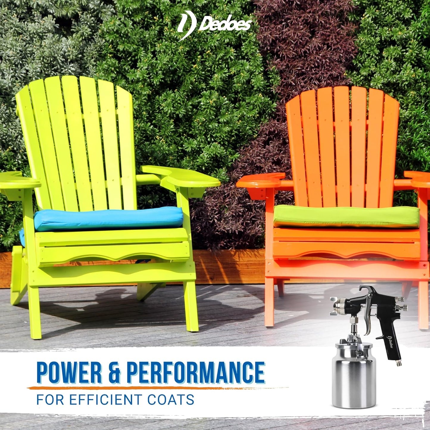 Industries - 2.0 mm Siphon Feed Spray Gun with 1000 ml Metal Cup - Precision LVLP Paint Sprayer - Professional & DIY Projects - Efficient Painting Tools - Consistent Finish