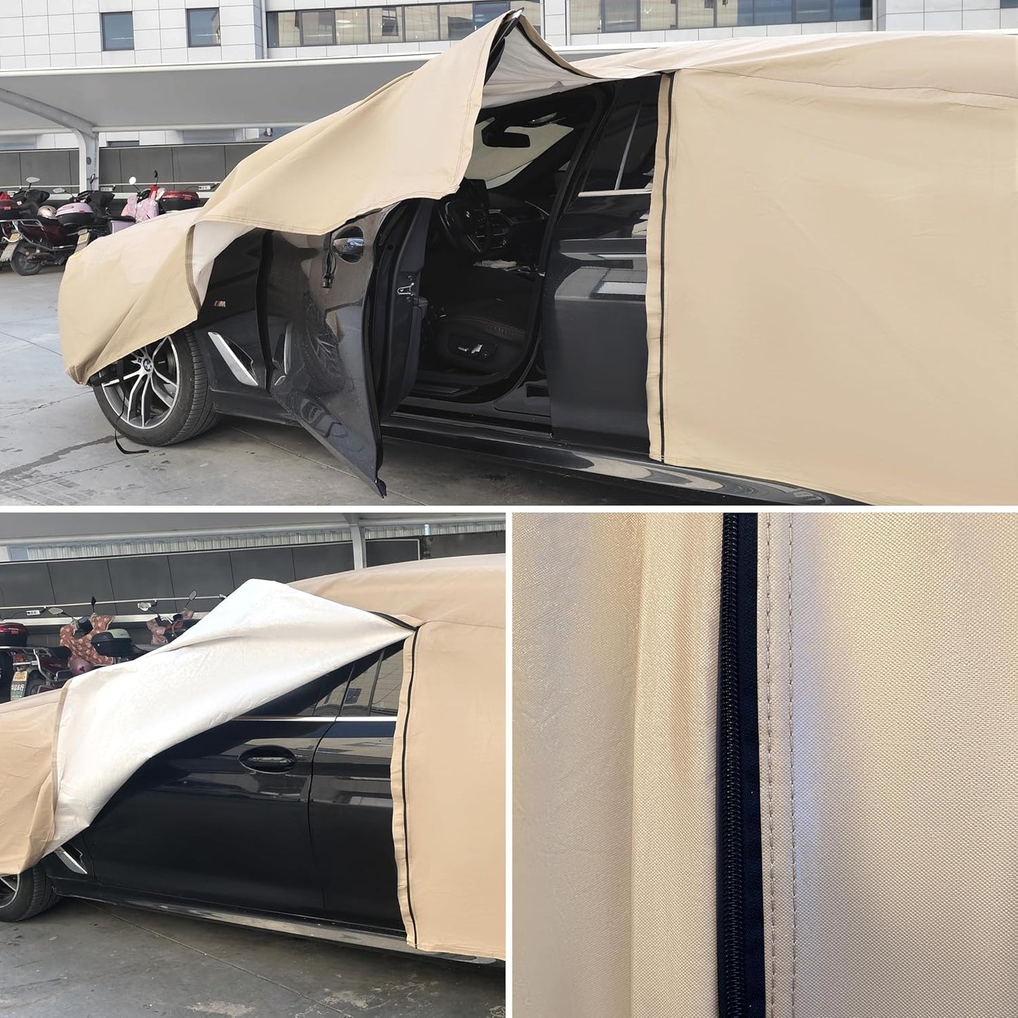 Heavy Duty Outdoor Car Cover Compatible with Land Rover Range Rover Sport,Windproof All Weather Waterproof Sun Rain UV Dust Snow Protection Outdoor Car Covers